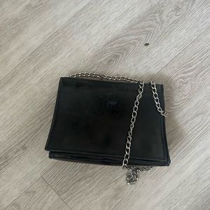 Black with silver chain Brandy Melville purse